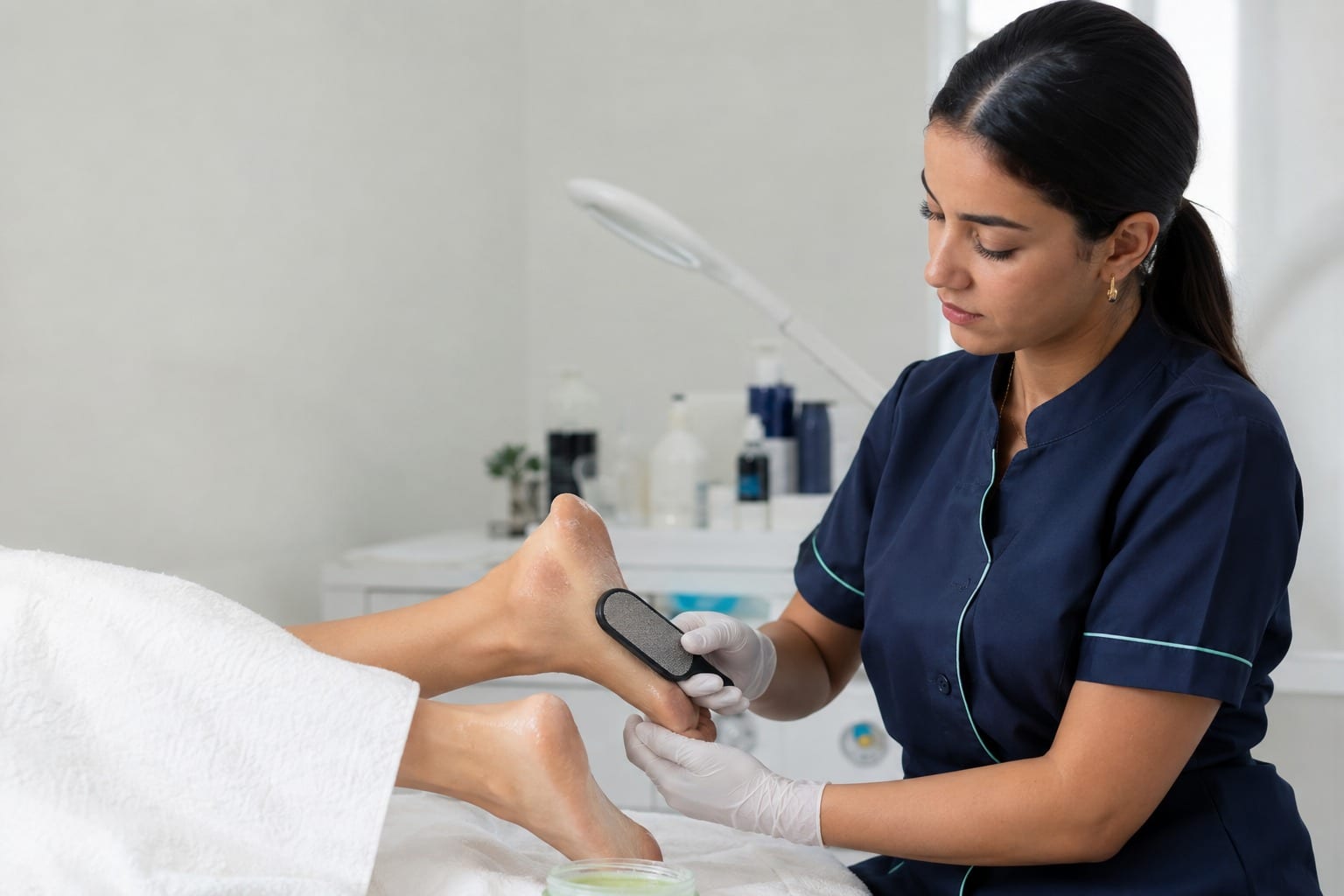 Soin des pieds secs et crevassés